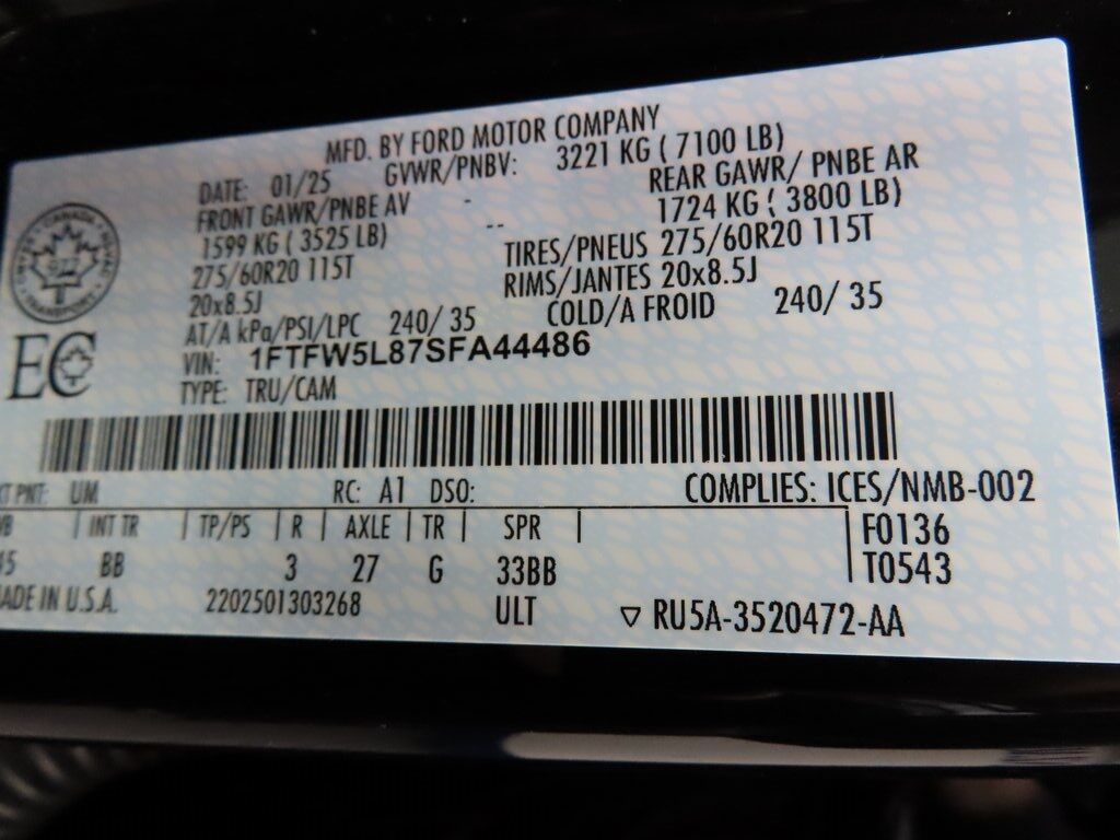 2025 Ford F-150 4x4 SuperCrew Lariat Fond du Lac WI