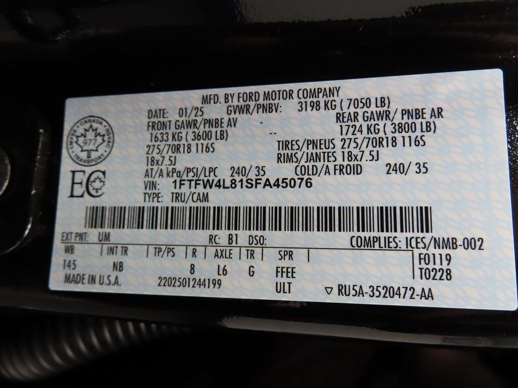 2025 Ford F-150 4x4 SuperCrew Tremor Fond du Lac WI