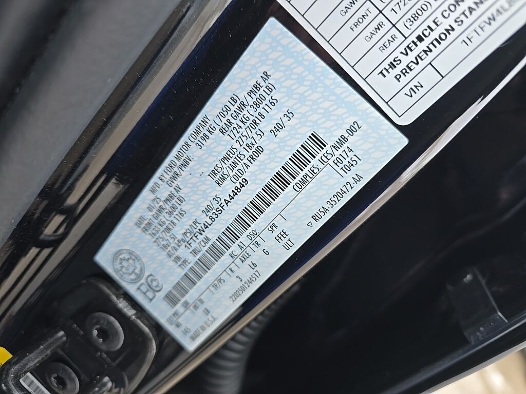 2025 Ford F-150 4x4 SuperCrew Tremor Minocqua WI