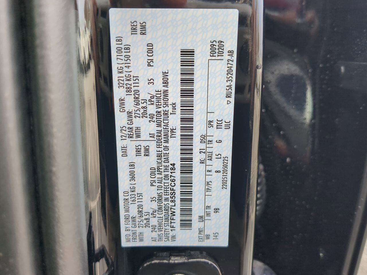 2025 Ford F-150 Platinum Appleton WI