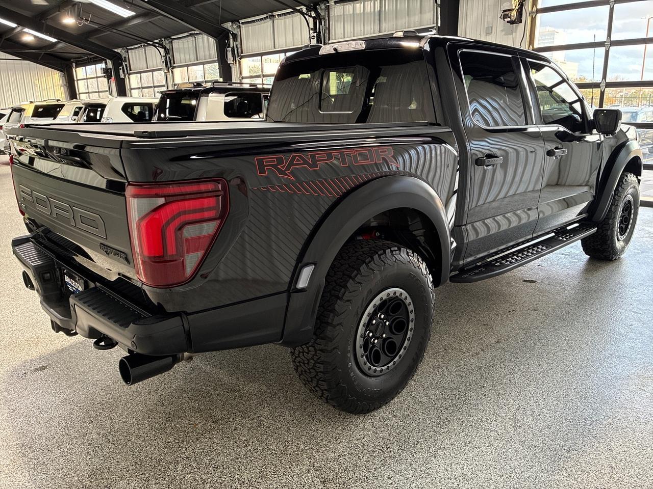 2025 Ford F-150 Raptor, 802A 37in Performance Pkg, Pano Roof, Retractable Tonneau Cover
