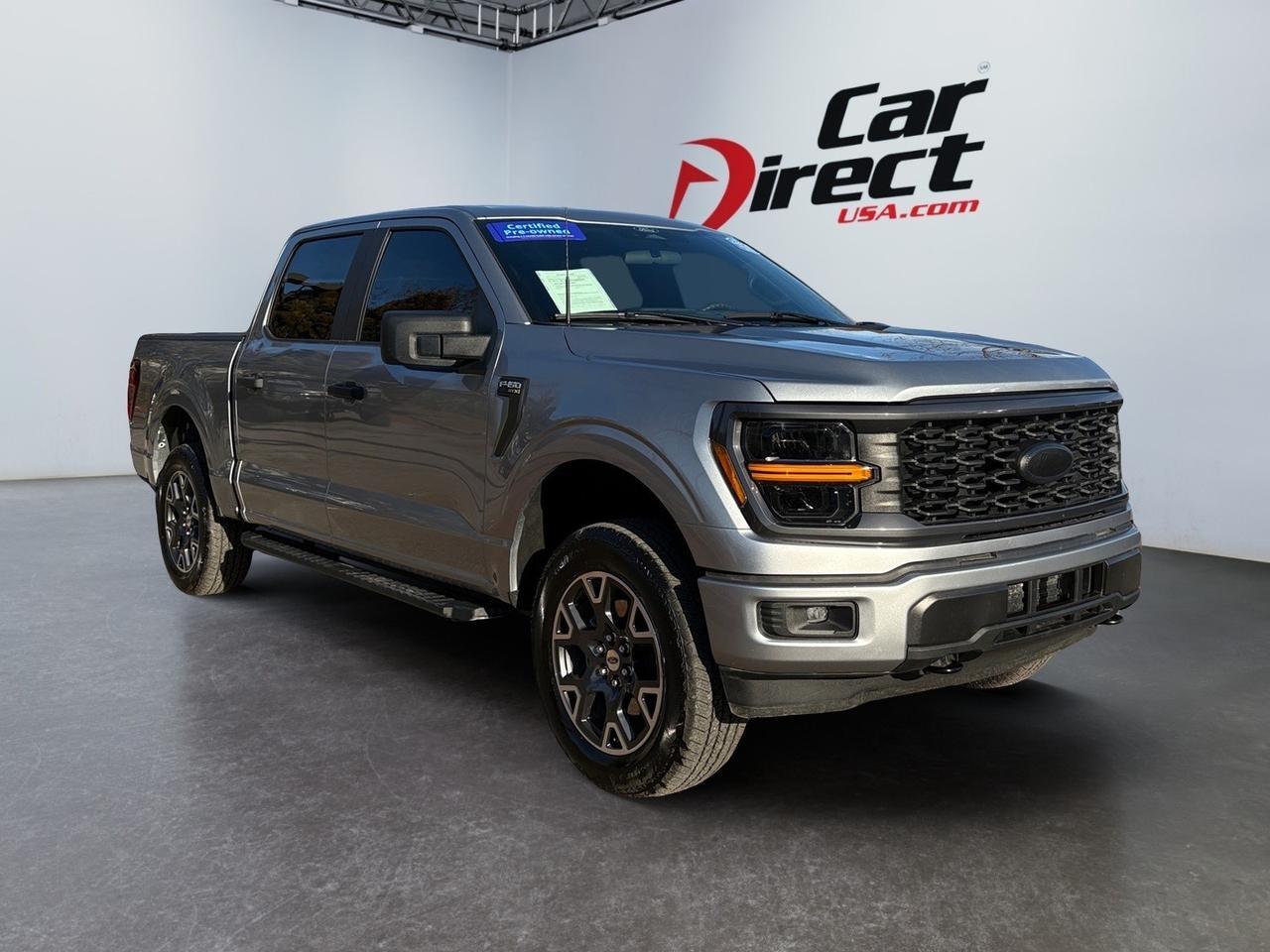 2025 Ford F-150 STX, RUNNING BOARDS, BLIND SPOT ALERT, LANE KEEP ASSIST, TOW PACKAGE, BACKUP CAMERA WITH PARKING SENSORS, REMOTE START, APPLE CARPLAY/ANDROID AUTO, ONLY 8K MILES, JUST 1 OWNER, CLEAN CARFAX, BRAND NEW & READY FOR YOU!