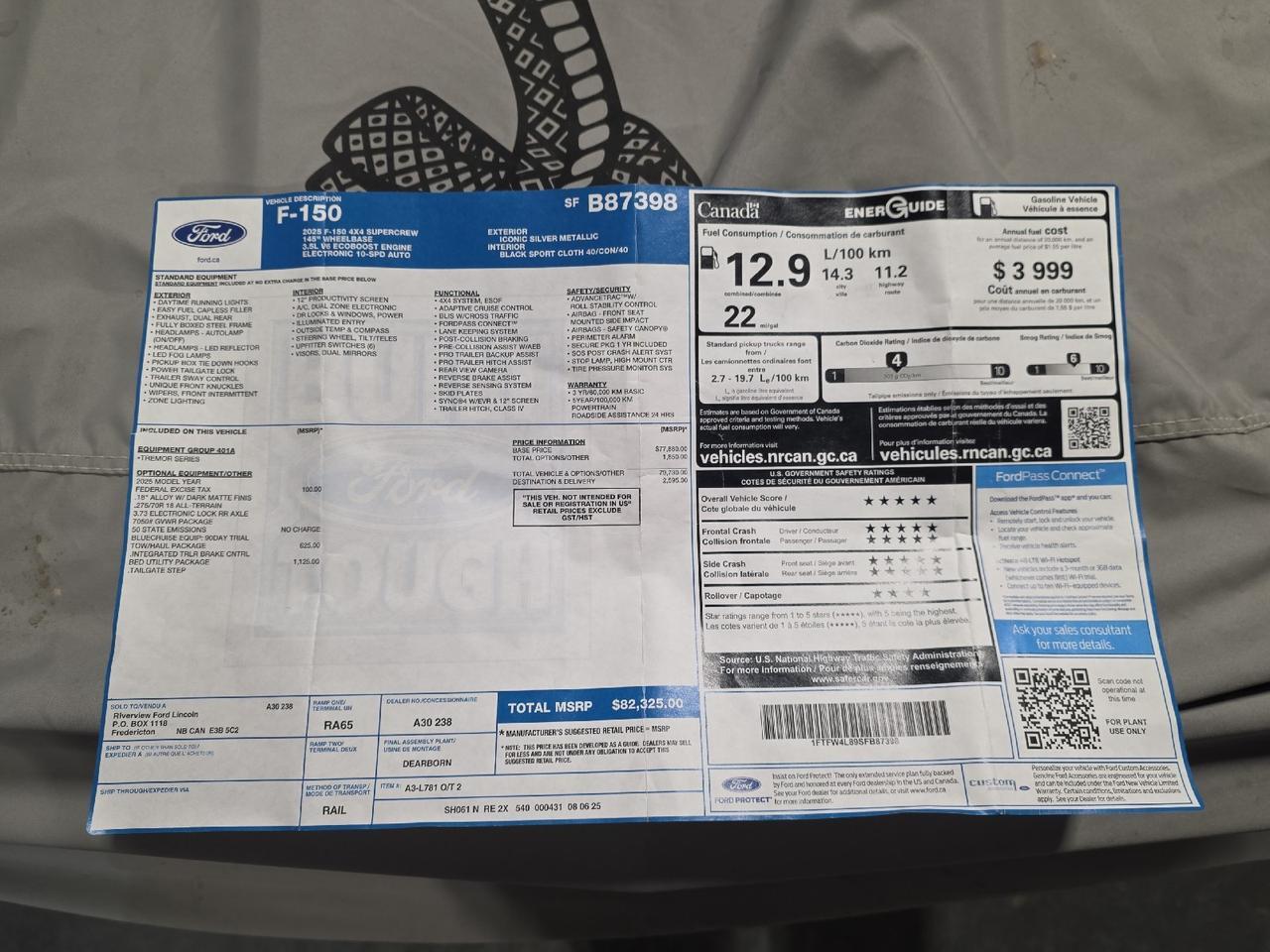 2025 Ford F-150 Tremor Sand Lake NY