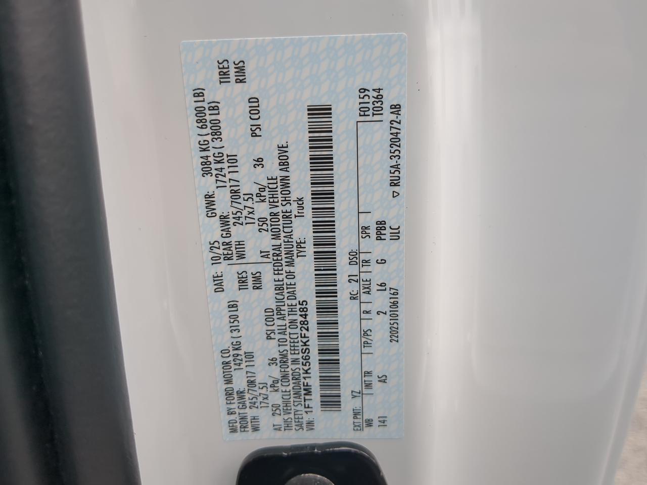 2025 Ford F-150 XL Appleton WI