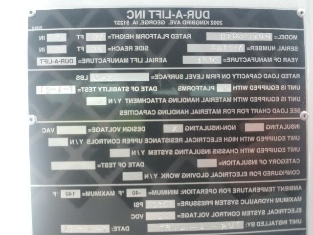 2025 Ford F-450 Dur-A-Lift DCP-36 Cable Placer Bucket Truck Homestead FL