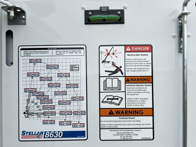 2025 Ford F-600XL Mechanic Service Truck with Stellar 8630 Telescopic Crane and Compressor Homestead FL