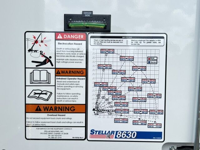 2025 Ford F-600XL Mechanic Service Truck with Stellar Telescopic Crane 8630 Homestead FL