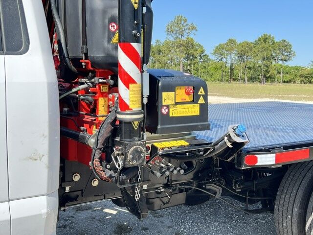 2025 Ford F-600XL Steel Flatbed Truck with FASSI F85 Active Knuckle Boom Crane Homestead FL