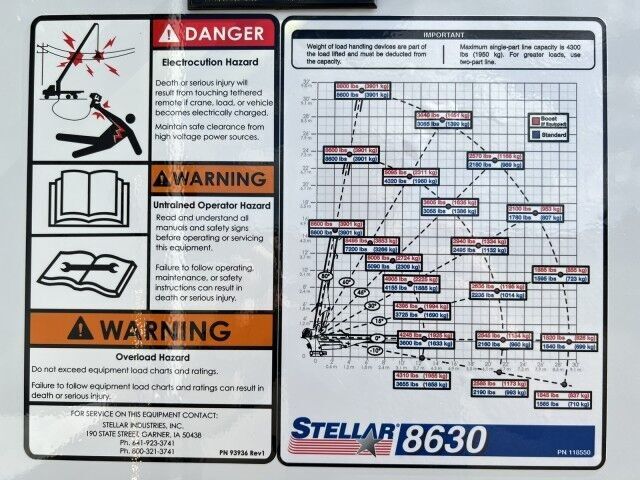 2025 Ford F600XL Mechanic Service Truck with Stellar Telescopic Crane 8630 Homestead FL