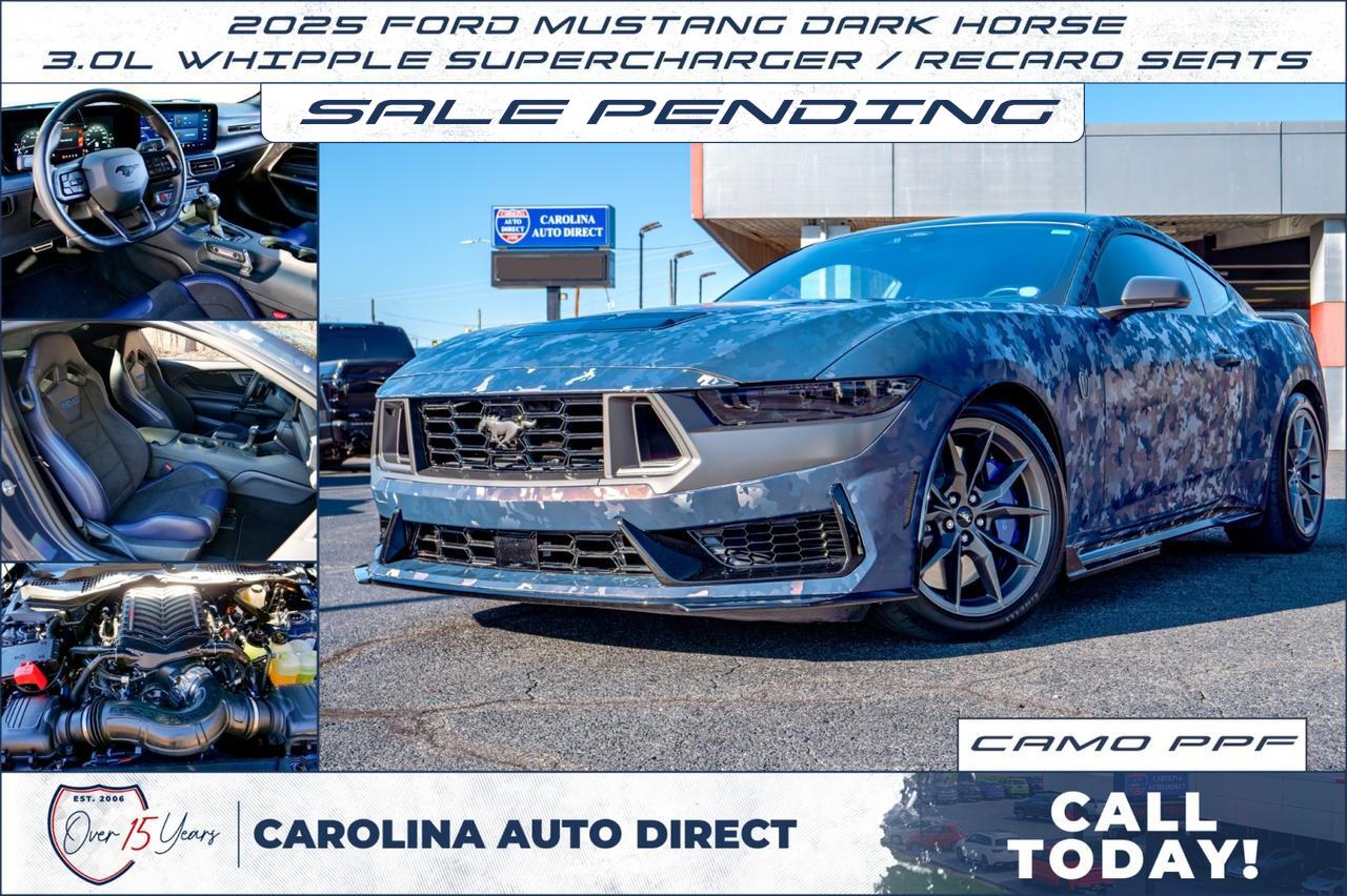 2025 Ford Mustang Dark Horse / 3.0L Whipple Supercharger / Recaro Seats!
