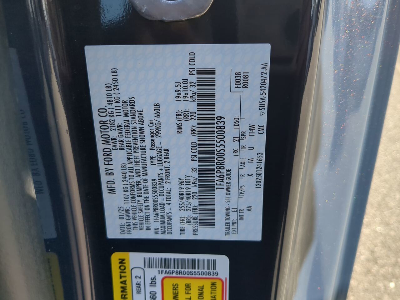 2025 Ford Mustang Dark Horse Appleton WI