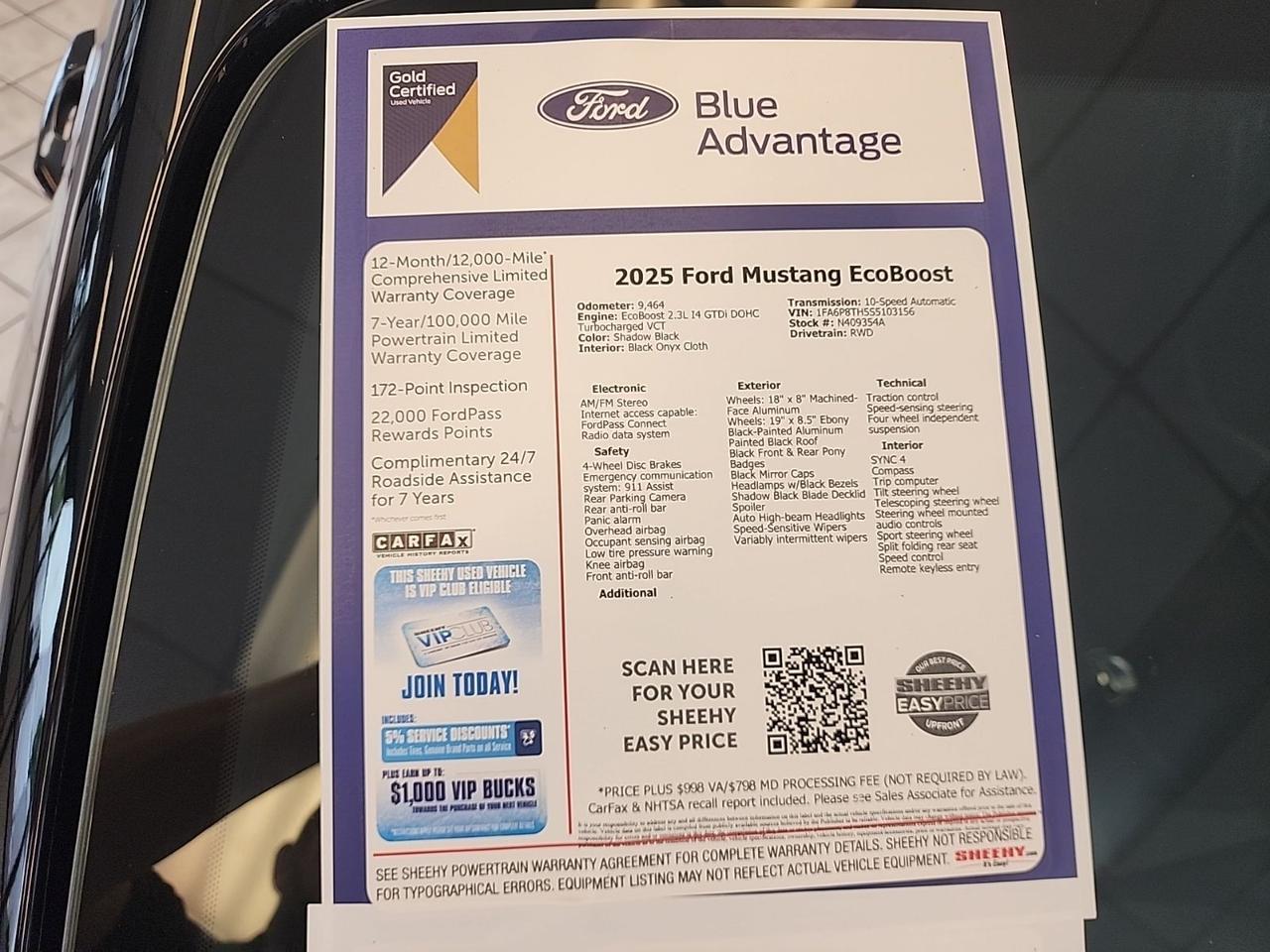 2025 Ford Mustang EcoBoost Richmond VA