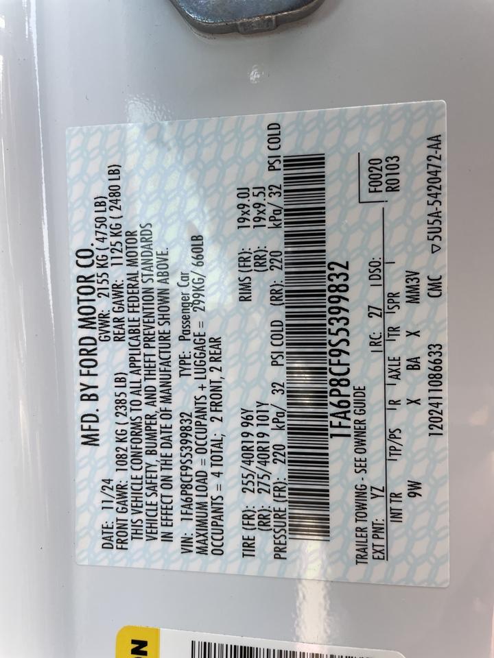 2025 Ford Mustang GT Premium Springfield VA