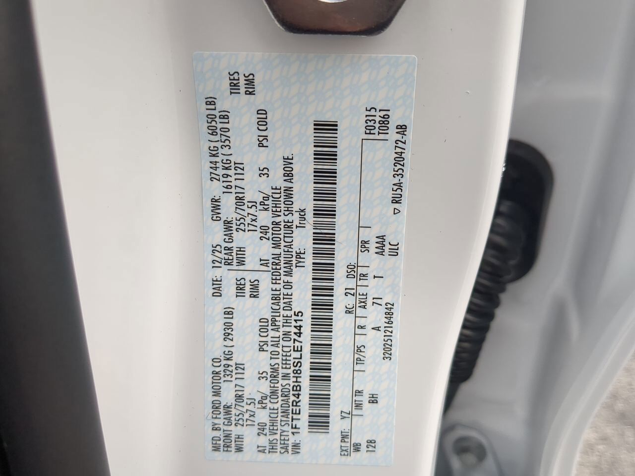 2025 Ford Ranger XL Appleton WI