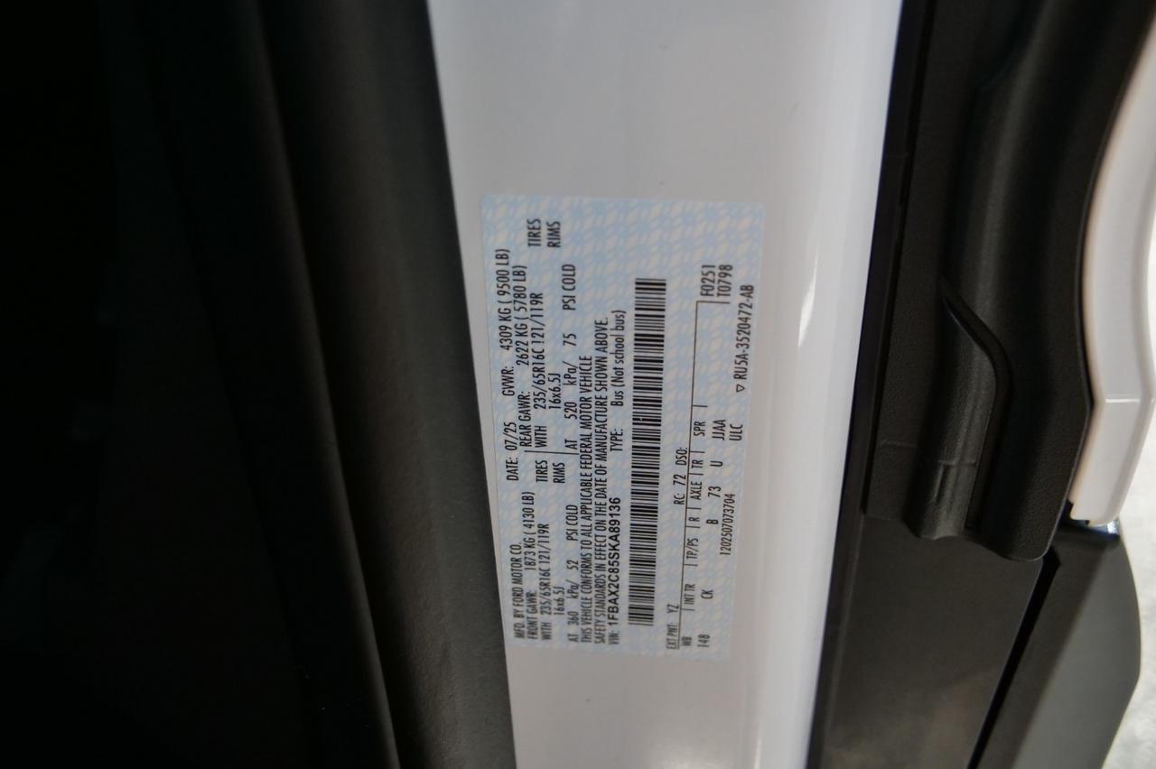 2025 Ford T-350 XLT / 15 Passenger Van / Lane Keep Assist! Lincolnton NC