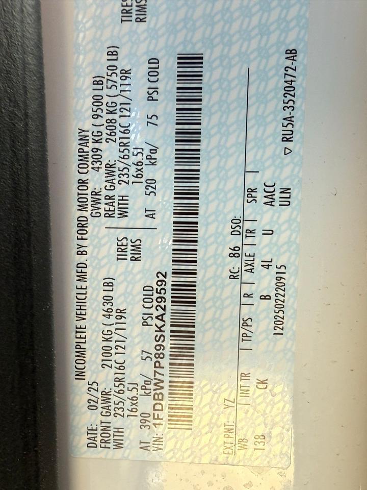 2025 Ford Transit-350 Base Gaithersburg MD