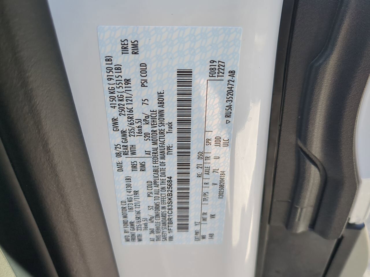 2025 Ford Transit Cargo Van XL Winder GA