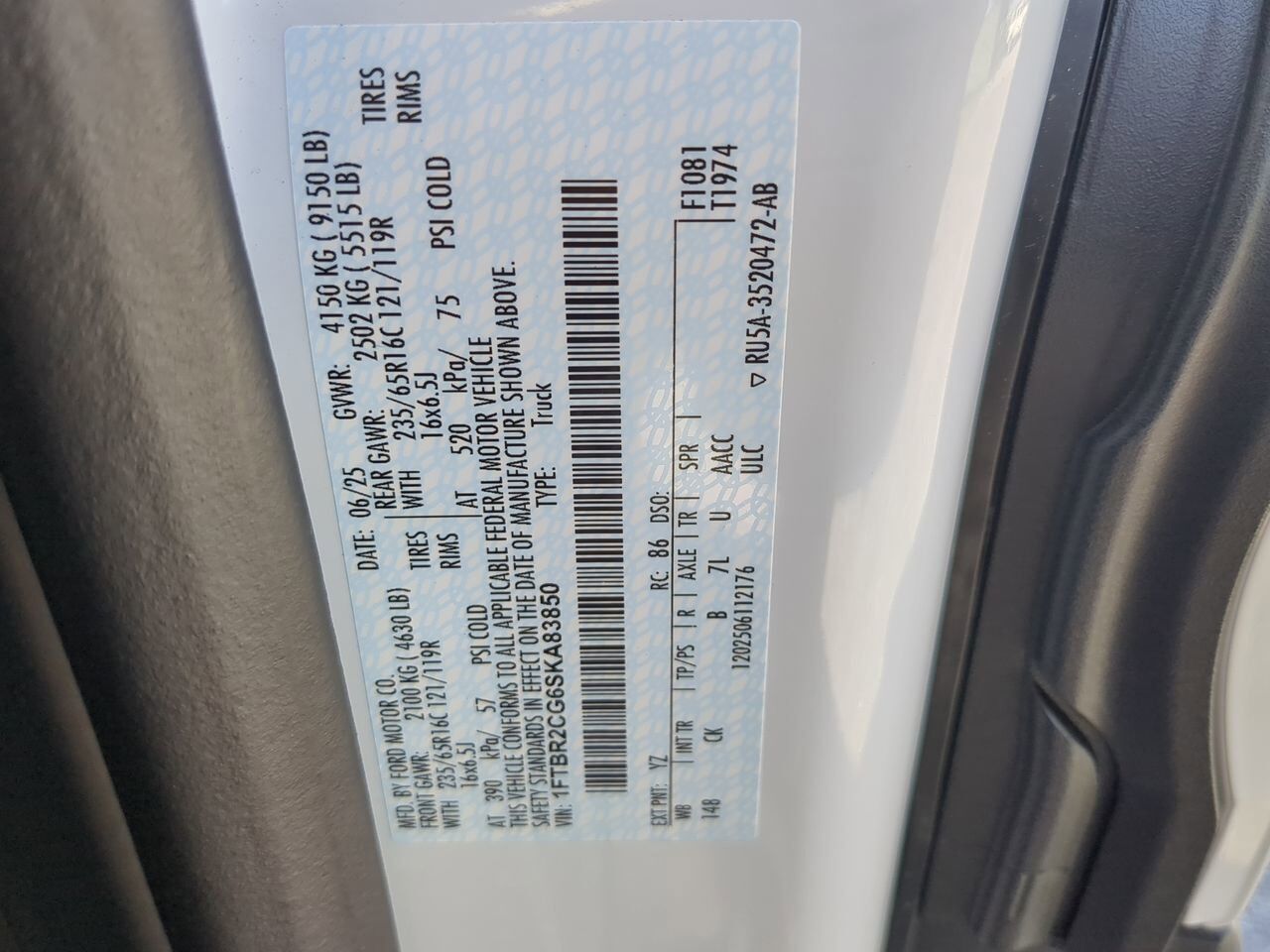 2025 Ford Transit Cargo Van XL Winder GA