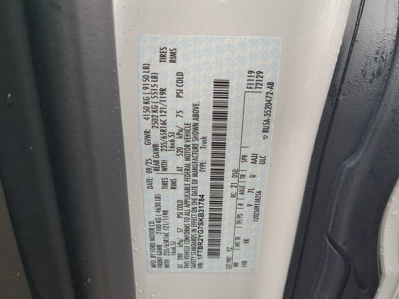 2025 Ford Transit Cargo Van XL Winder GA