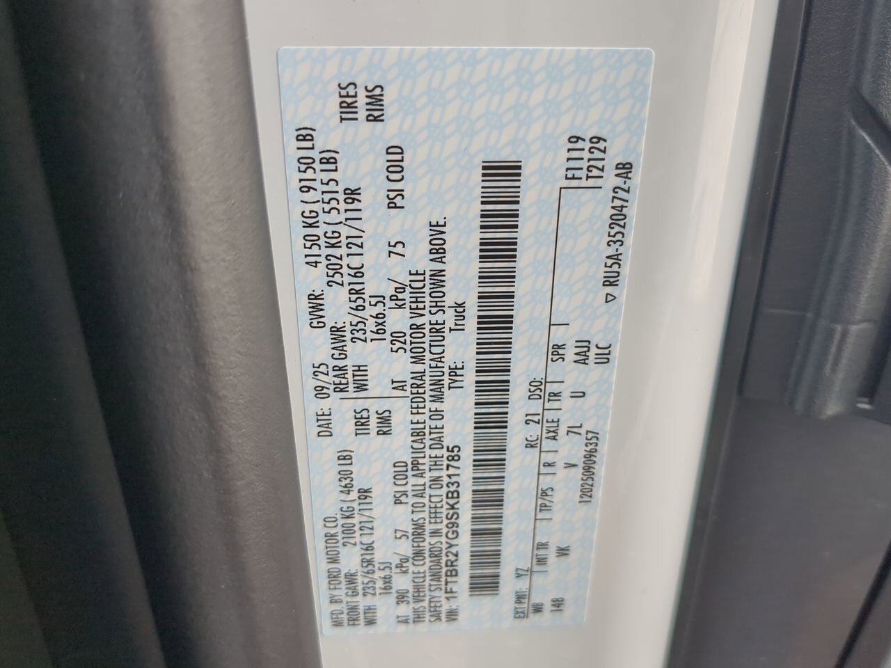 2025 Ford Transit Cargo Van XL Winder GA