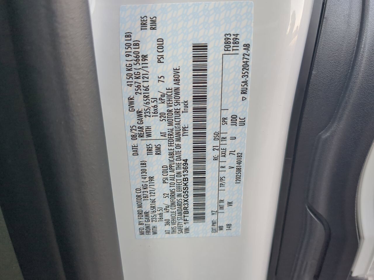 2025 Ford Transit Cargo Van XL Winder GA