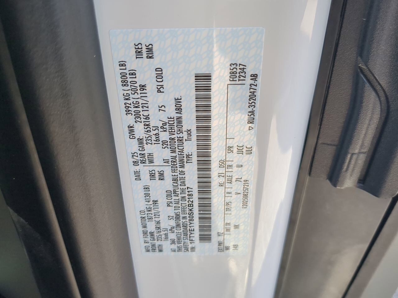 2025 Ford Transit Cargo Van XL Winder GA