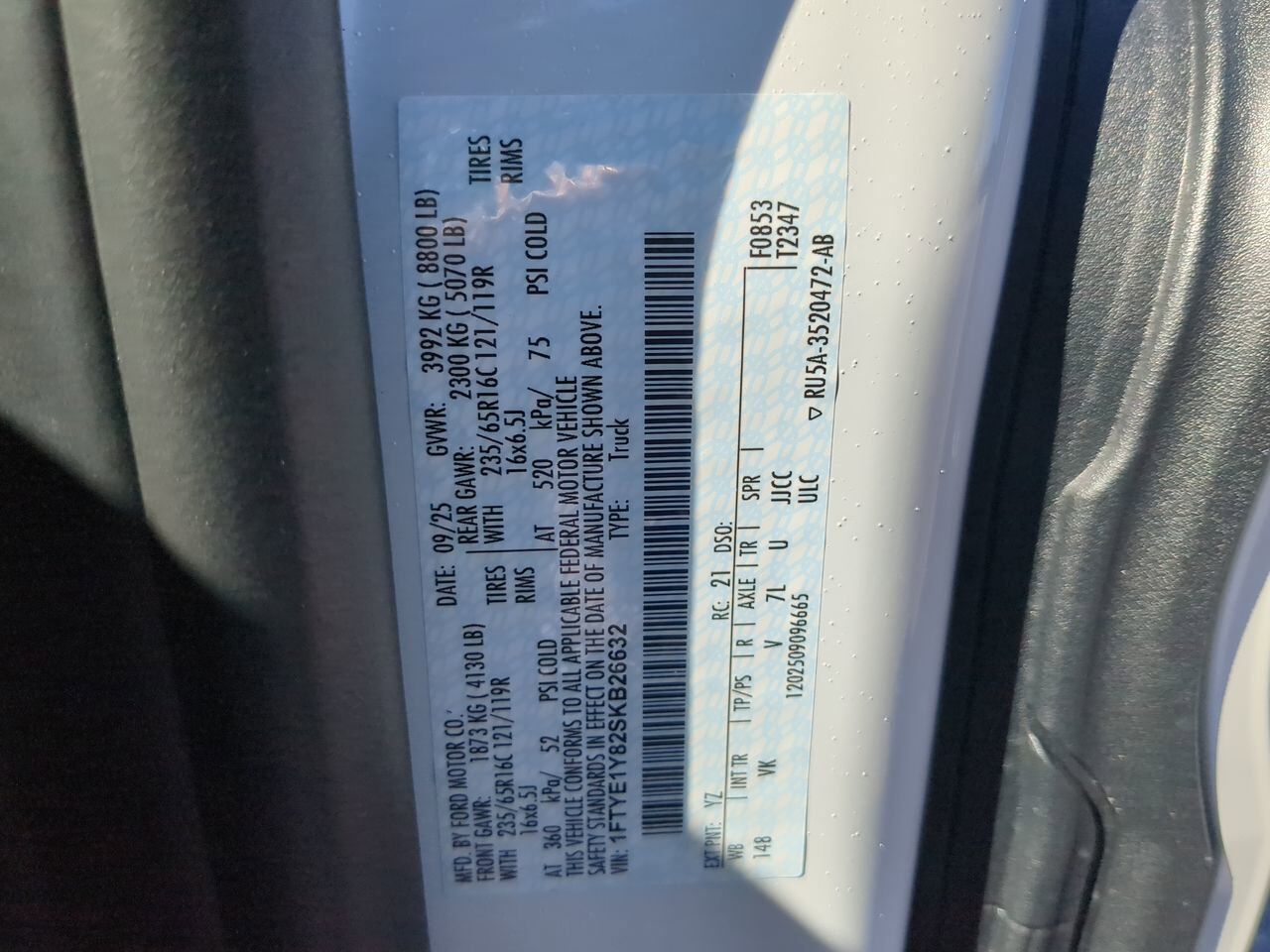 2025 Ford Transit Cargo Van XL Winder GA