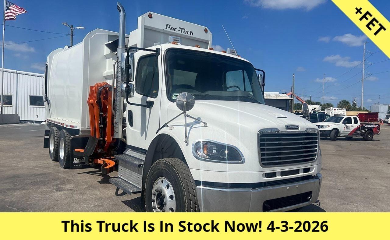 2025 Freightliner M2 106 31 Yard Pac Tech Side Loader Garbage Truck