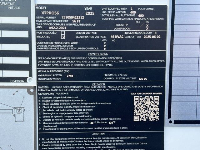 2025 Freightliner M2 XTPRO56 Forestry Bucket Truck with 11' Steel Chipper Dump Homestead FL