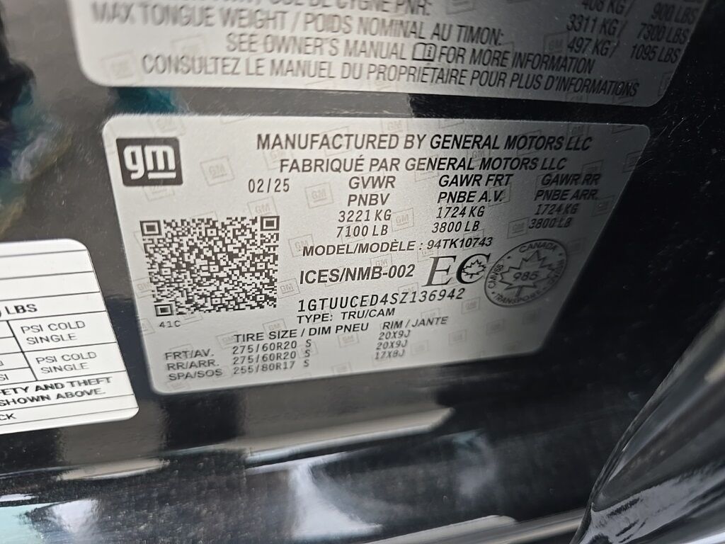 2025 GMC Sierra 1500 4x4 Crew Cab Elevation Fond du Lac WI