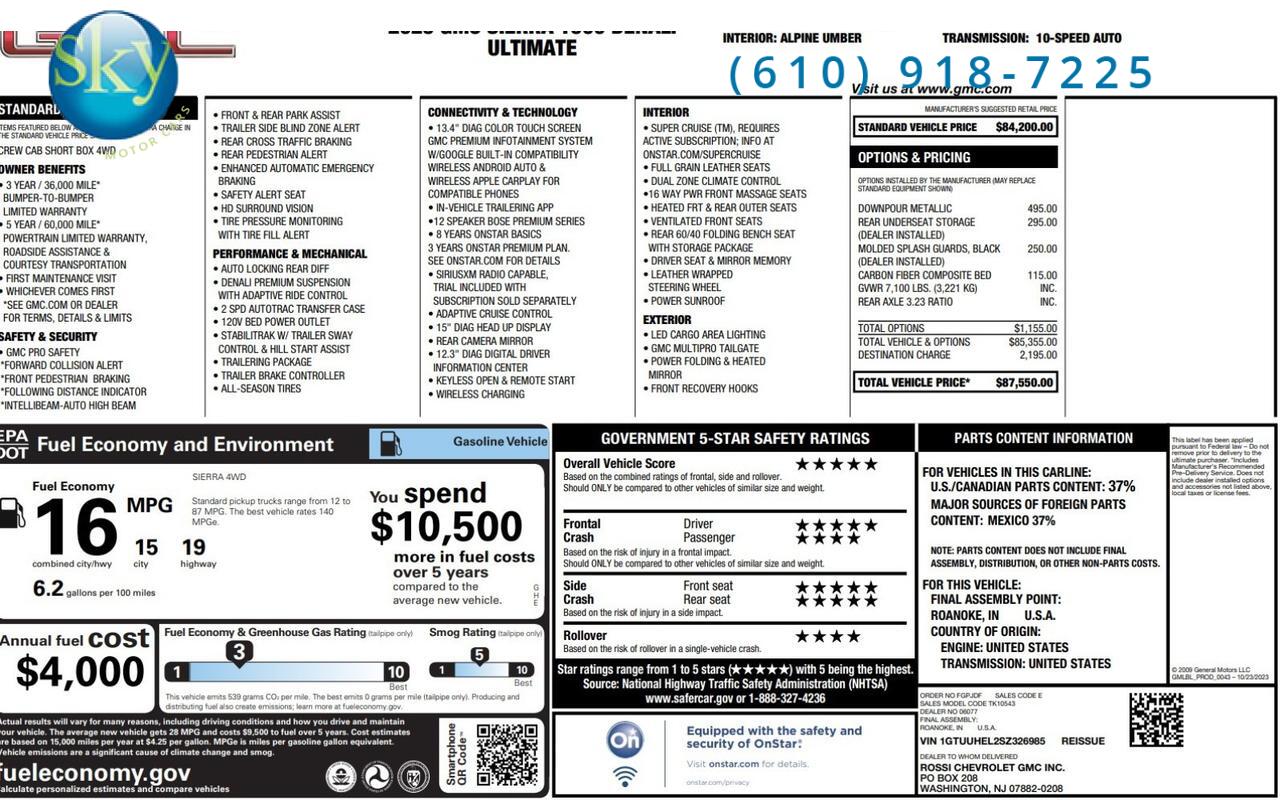 2025 GMC Sierra 1500 Denali Ultimate