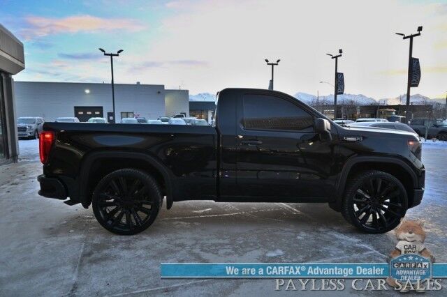 2025 GMC Sierra 1500 PRO / 4X4 / Single Cab / Power Drivers Seat / Lane Departure & Forward Collision Alert / Apple CarPlay & Android Auto / Keyless Entry & Start / Block Heater / Tow Pkg / 26 Inch Wheels / Only 1K Miles / 1-Owner Anchorage AK