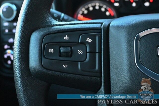 2025 GMC Sierra 1500 PRO / 4X4 / Single Cab / Power Drivers Seat / Lane Departure & Forward Collision Alert / Apple CarPlay & Android Auto / Keyless Entry & Start / Block Heater / Tow Pkg / 26 Inch Wheels / Only 1K Miles / 1-Owner Anchorage AK