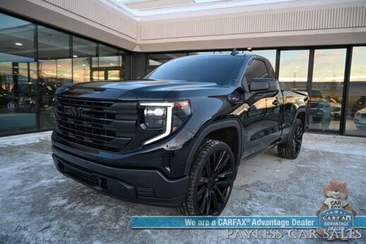 2025 GMC Sierra 1500 PRO / 4X4 / Single Cab / Power Drivers Seat / Lane Departure & Forward Collision Alert / Apple CarPlay & Android Auto / Keyless Entry & Start / Block Heater / Tow Pkg / 26 Inch Wheels / Only 1K Miles / 1-Owner Anchorage AK