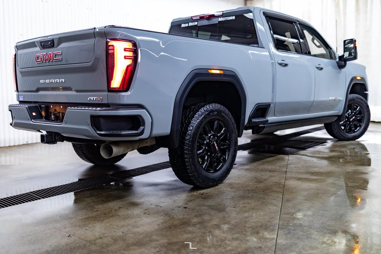 2025 GMC Sierra 2500HD 4x4 Crew Cab AT4 Diesel Leather Roof Nav BCam Red Deer AB