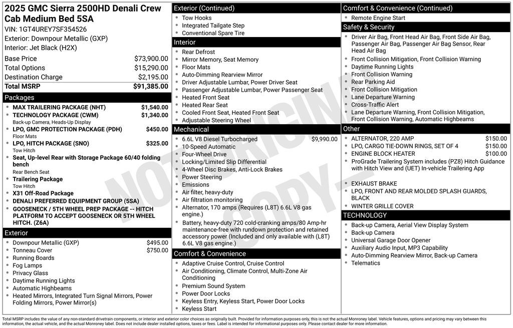 2025 GMC Sierra 2500HD Denali