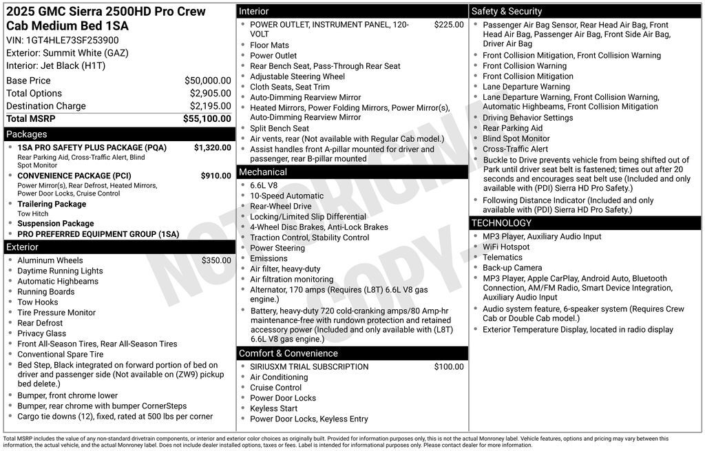 2025 GMC Sierra 2500HD Pro Tucson AZ