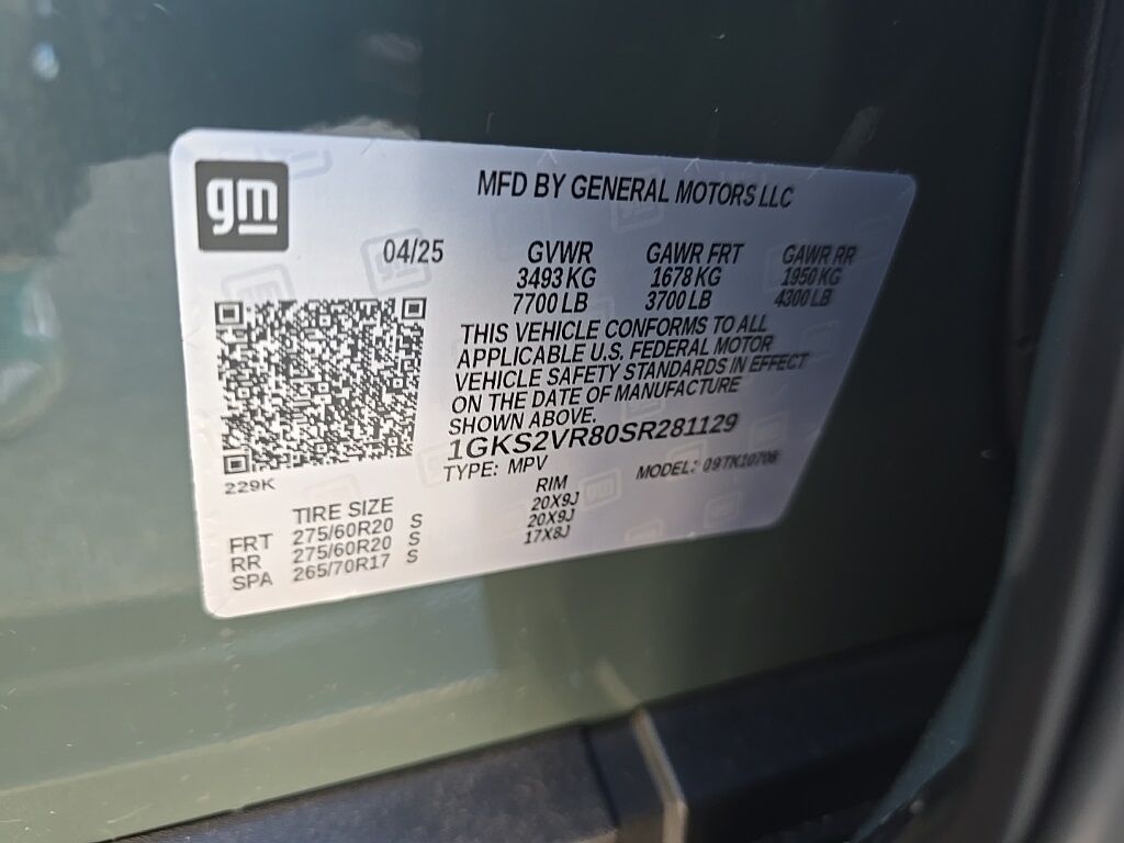 2025 GMC Yukon AT4 Ultimate 4WD 7 Passenger Minocqua WI