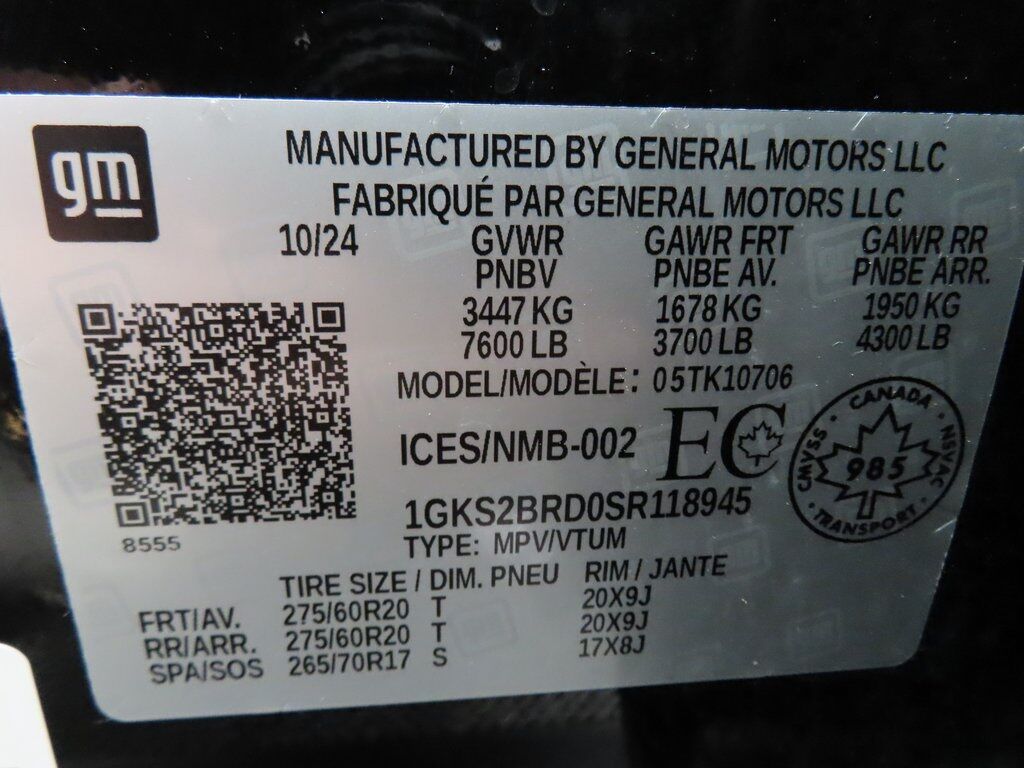 2025 GMC Yukon Elevation 4WD 7 Passenger Fond du Lac WI