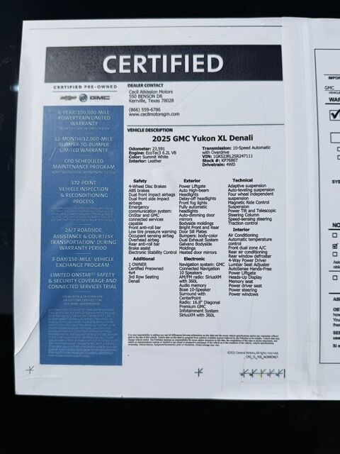 2025 GMC Yukon XL Denali Kerrville TX