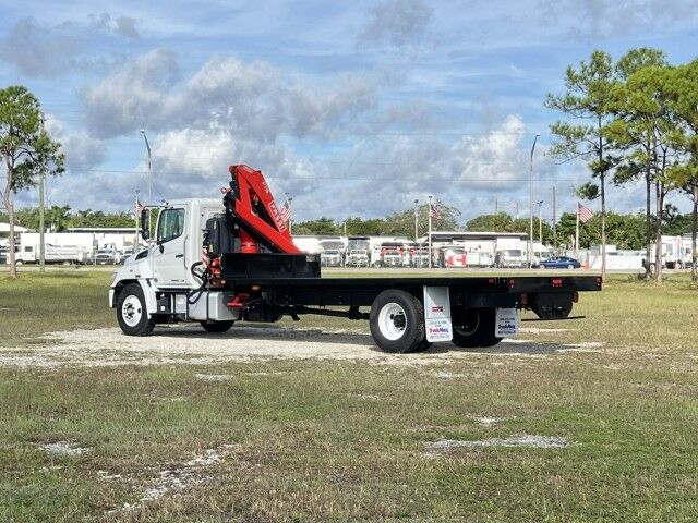 2025 Hino L6 22' BABCO Steel Flatbed Truck with Fassi F115 Knuckle Boom Crane Homestead FL