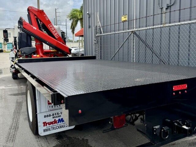 2025 Hino L6 22' BABCO Steel Flatbed Truck with Fassi F115 Knuckle Boom Crane