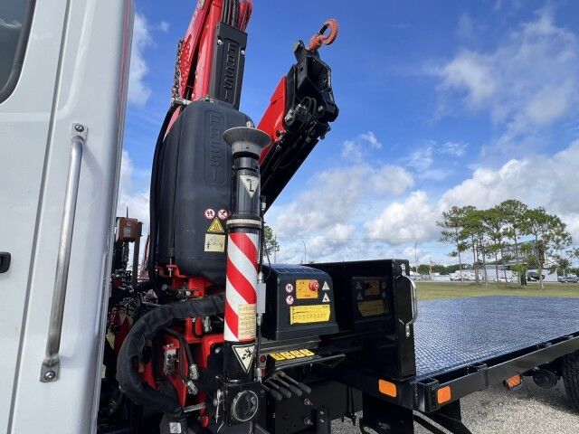 2025 Hino L6 22&apos; BABCO Steel Flatbed Truck with Fassi F115 Knuckle Boom Crane Homestead FL