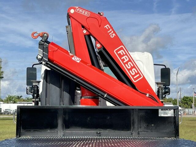 2025 Hino L6 22&apos; BABCO Steel Flatbed Truck with Fassi F115 Knuckle Boom Crane Homestead FL