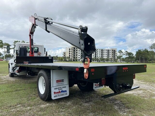 2025 Hino L6 22&apos; BABCO Steel Flatbed Truck with Fassi F115 Knuckle Boom Crane Homestead FL