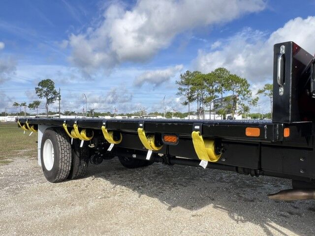 2025 Hino L6 22&apos; BABCO Steel Flatbed Truck with Fassi F115 Knuckle Boom Crane Homestead FL
