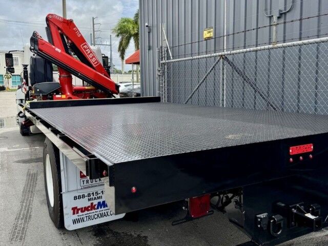2025 Hino L6 22&apos; BABCO Steel Flatbed Truck with Fassi F115 Knuckle Boom Crane Homestead FL