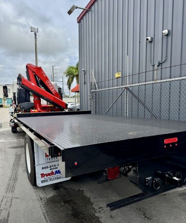 2025 Hino L6 22&apos; BABCO Steel Flatbed Truck with Fassi F115 Knuckle Boom Crane Miami FL