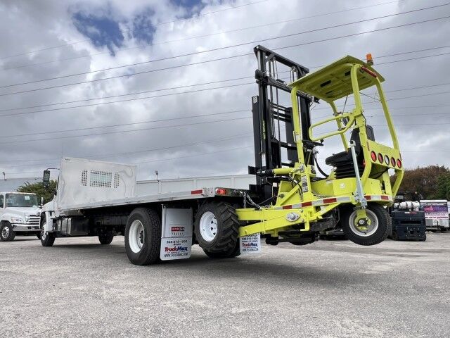 2025 Hino L6 24&apos; BABCO Aluminum Flatbed Truck with 4K Donkey Truck Mounted Fork Lift Homestead FL