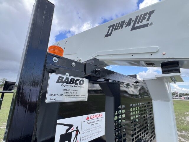 2025 Hino L7 20&apos; BABCO Steel Flatbed Truck with Dur-A-Lift DLT2-60DP, 67&apos; Wor Homestead FL